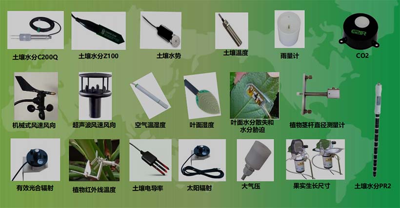 農(nóng)業(yè)物聯(lián)網(wǎng)連接的部分傳感器--土壤、氣象、植物生理